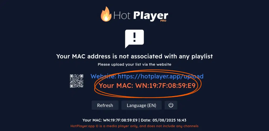 Activation Hot Player